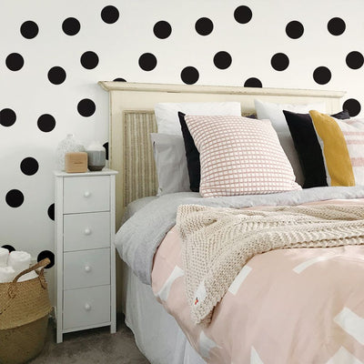 product image for Dots Black Peel-and-Stick Wallpaper by Tempaper 5