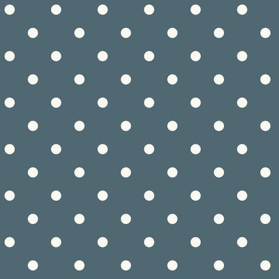 product image of Dots On Dots Wallpaper in Navy and White from the Magnolia Home Collection by Joanna Gaines 580