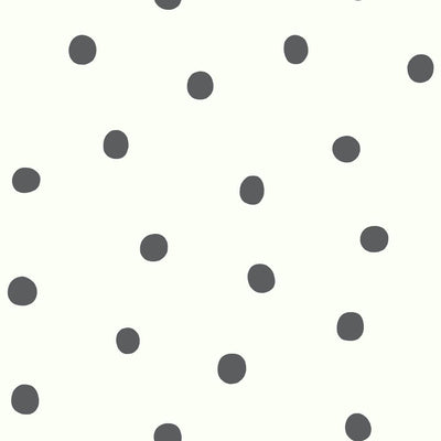 product image for Dots Peel & Stick Wallpaper in Black by RoomMates for York Wallcoverings 59