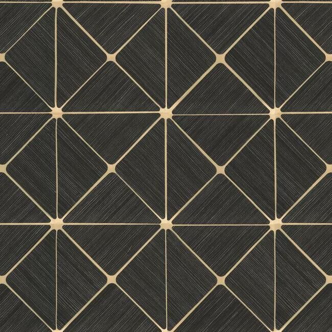 media image for sample double diamonds peel stick wallpaper in black by york wallcoverings 1 289