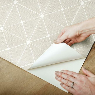 product image for Double Diamonds Peel & Stick Wallpaper in Off White by York Wallcoverings 21