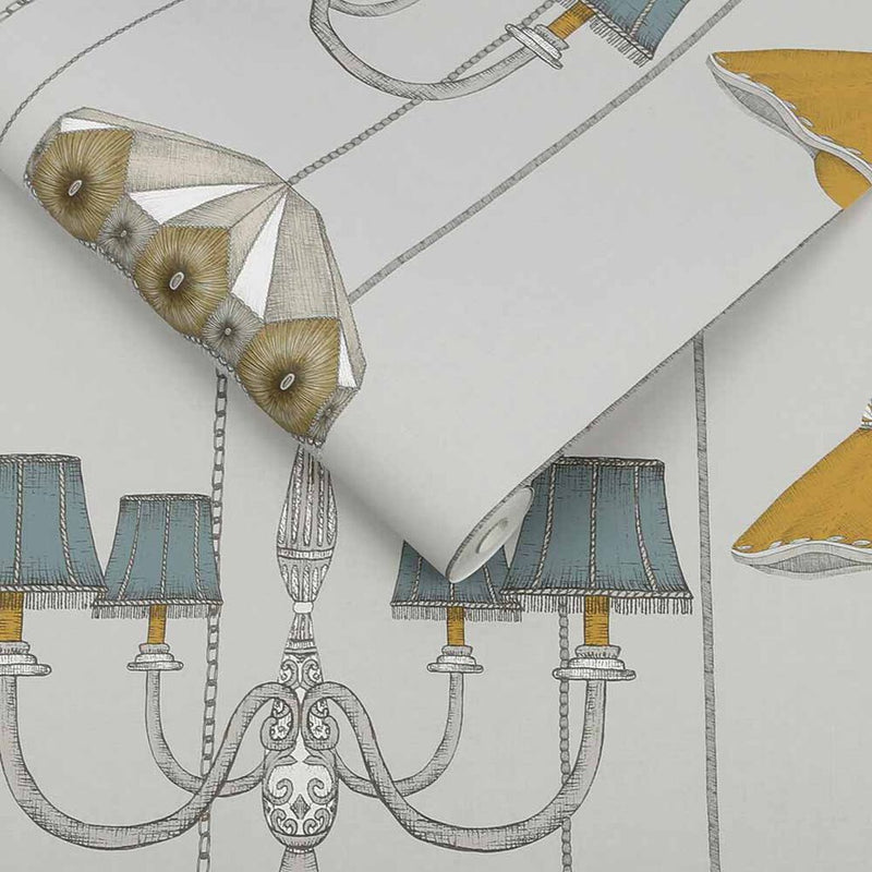 media image for Drawing Room Wallpaper in Grey from the Exclusives Collection by Graham & Brown 290