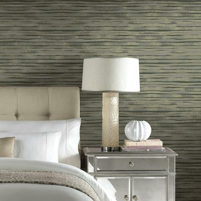 media image for Dreamscapes Wallpaper in Charcoal from the Ronald Redding 24 Karat Collection by York Wallcoverings 254