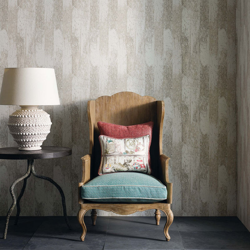 media image for Driftwood Wallpaper in White/Stone from the Enchanted Gardens Collection by Osborne & Little 280