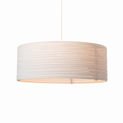 product image for Drum Scraplight Pendant White in Various Sizes 68