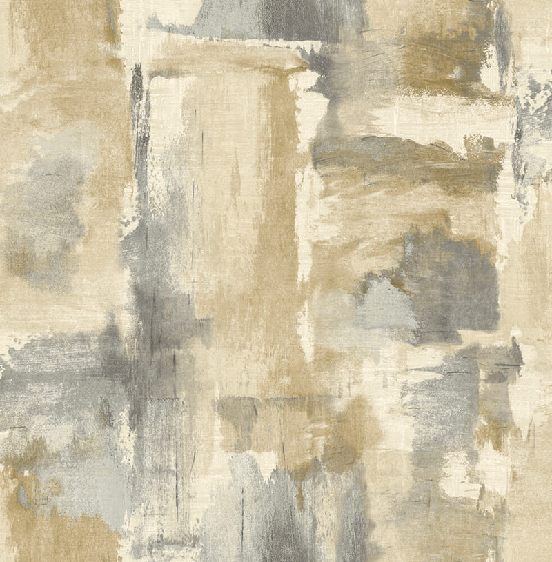 media image for Dry Brush Faux Wallpaper in Golden Dusk from the Living With Art Collection by Seabrook Wallcoverings 263