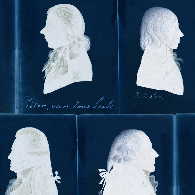 media image for sample dutch portraits blue wallpaper from collection ii by mind the gap 1 259