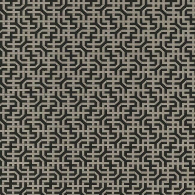 product image for Dynastic Lattice Wallpaper in Black from the Traveler Collection by Ronald Redding 12