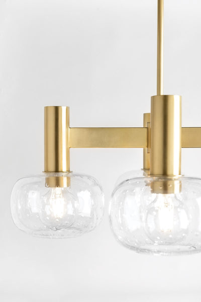 product image for harlow 4 light chandelier by mitzi h403804 agb 4 31