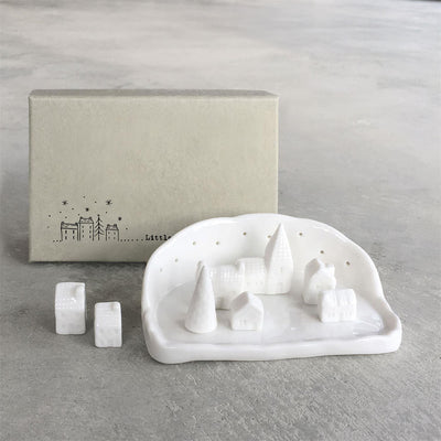 product image for 9 pc miniature christmas village set in gift box 7 83