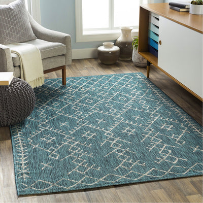 product image for Eagean EAG-2330 Rug in Aqua & Black by Surya 85