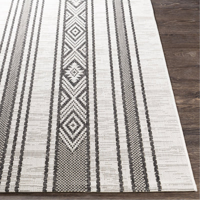 product image for Eagean EAG-2352 Indoor/Outdoor Rug in White & Medium Grey by Surya 49
