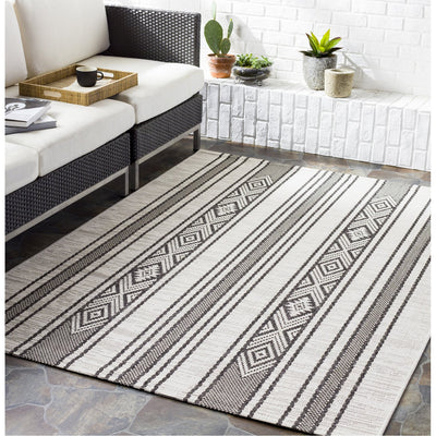 product image for Eagean EAG-2352 Indoor/Outdoor Rug in White & Medium Grey by Surya 88