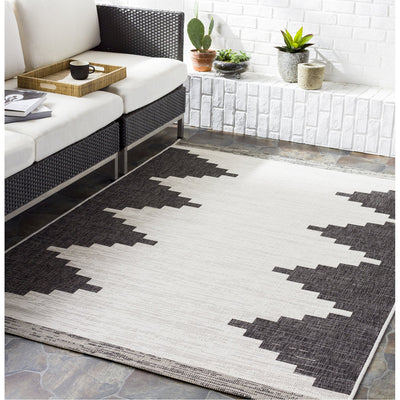 product image for Eagean EAG-2356 Indoor/Outdoor Rug in White & Medium Grey by Surya 75
