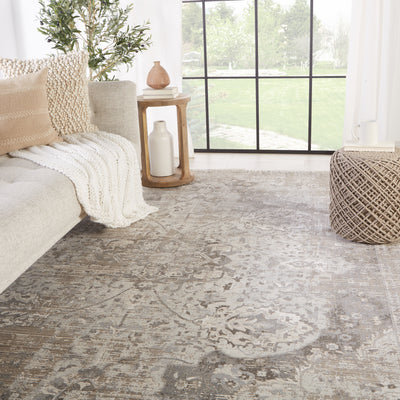 product image for Ginevra Medallion Rug in Gray & Ivory by Jaipur Living 22