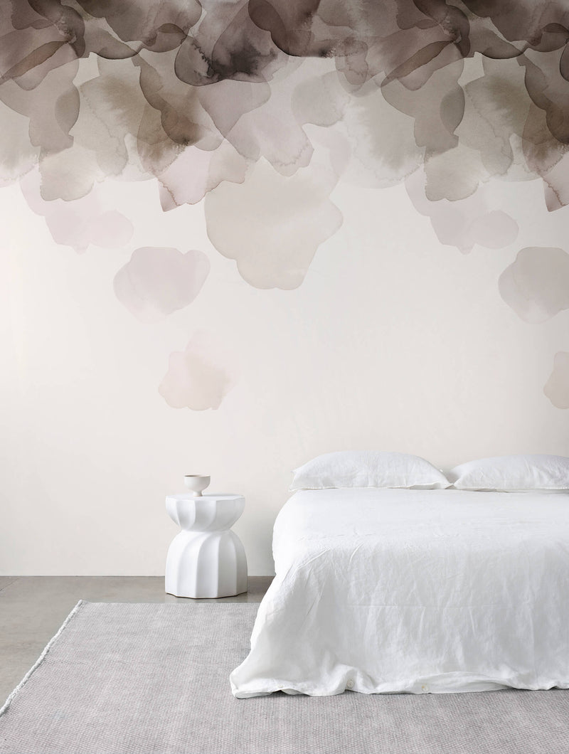 media image for Bloom Wall Mural in Coffee 224