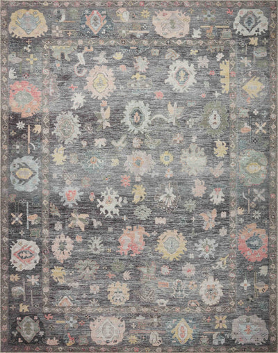 product image for Elysium Charcoal / Multi Rug 98