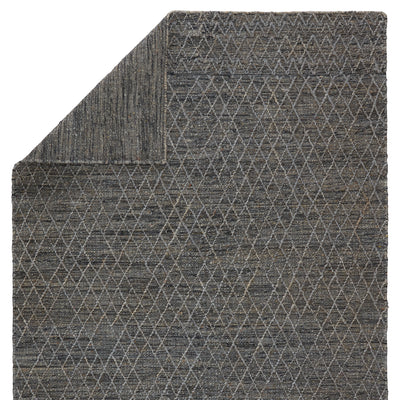 product image for Morse Natural Geometric Grey & Dark Blue Rug by Jaipur Living 1