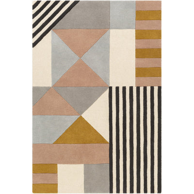 product image for Emma EMM-2302 Hand Tufted Rug in Camel & Medium Grey by Surya 0