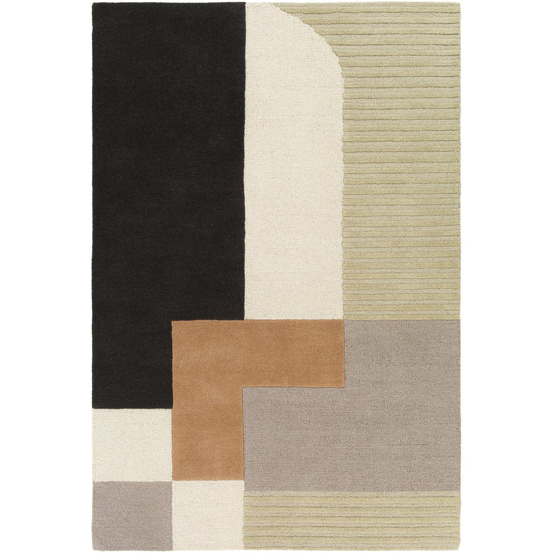 media image for Emma EMM-2304 Hand Tufted Rug in Khaki & Charcoal by Surya 254