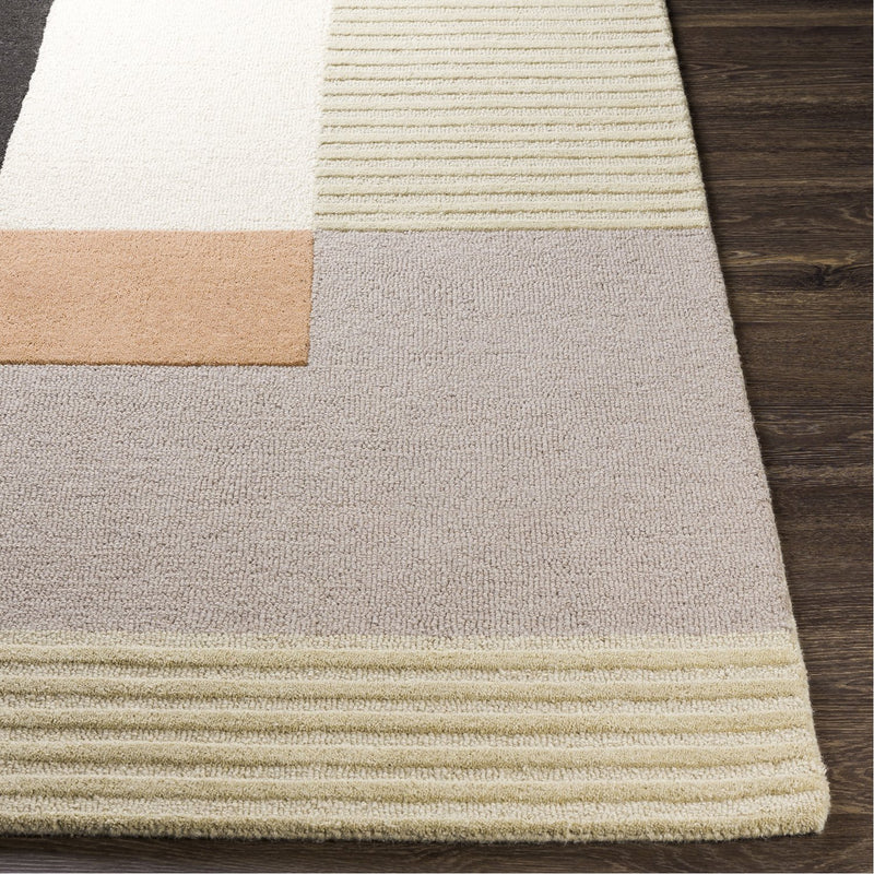 media image for Emma EMM-2304 Hand Tufted Rug in Khaki & Charcoal by Surya 260
