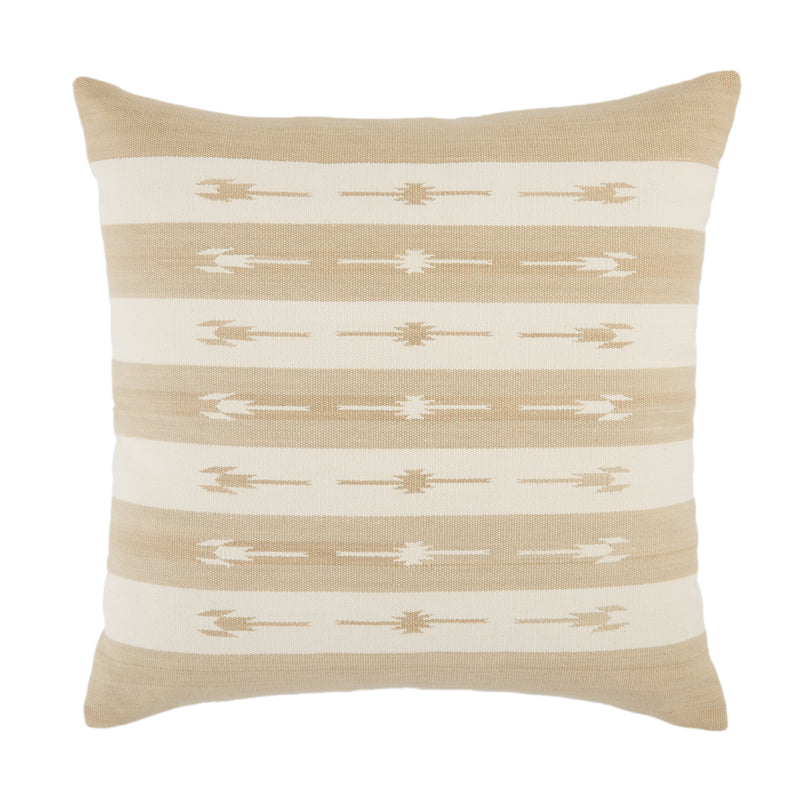 media image for Vanda Stripes Pillow in Taupe by Jaipur Living 263