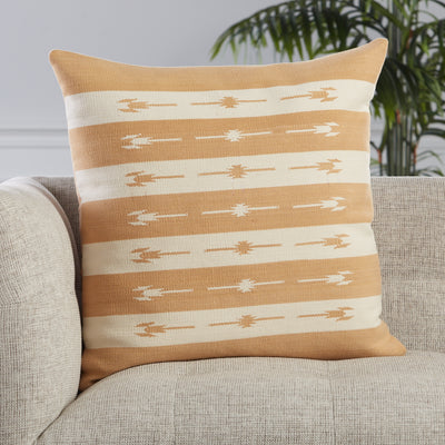 product image for Vanda Stripes Pillow in Light Tan by Jaipur Living 96