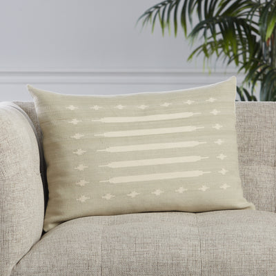 product image for Ikenna Tribal Pillow in Light Gray by Jaipur Living 63