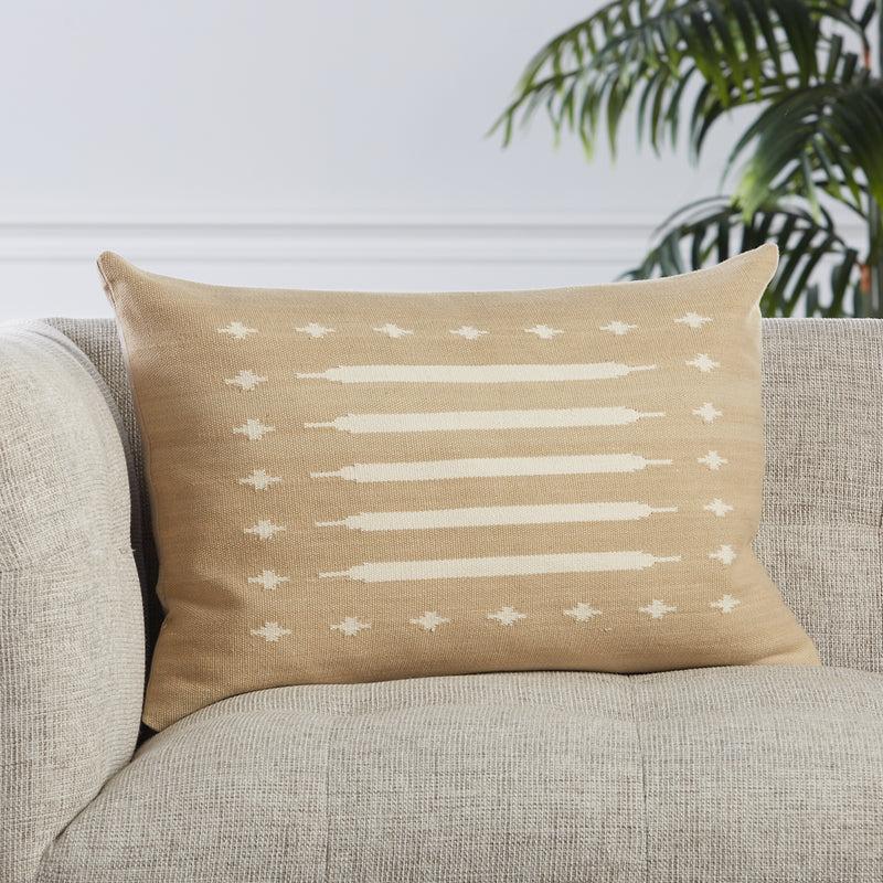 media image for Ikenna Tribal Pillow in Taupe by Jaipur Living 211