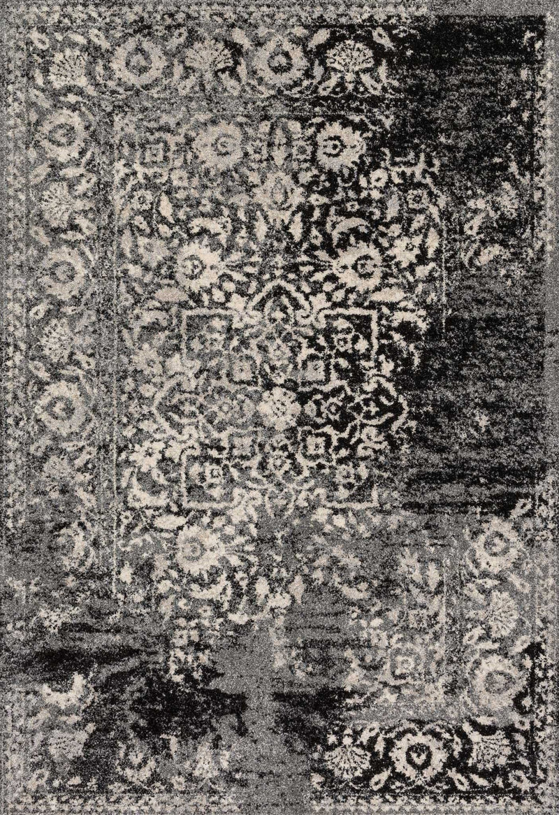 media image for Emory Rug in Black & Ivory by Loloi 295