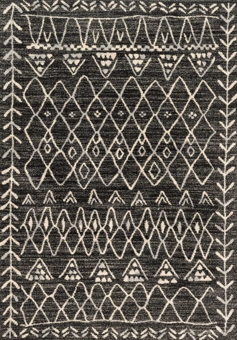 media image for Emory Rug in Black & Ivory by Loloi 213
