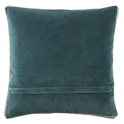 product image for bryn solid teal gray pillow by jaipur 2 69