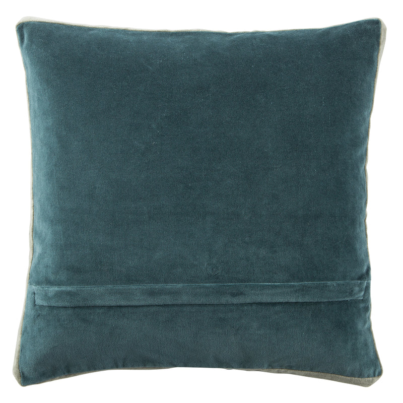 media image for bryn solid teal gray pillow by jaipur 2 239