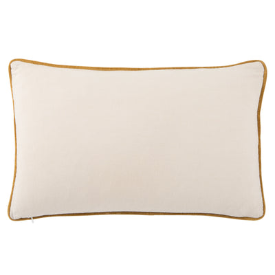 product image for lyla solid navy cream pillow by jaipur 2 75
