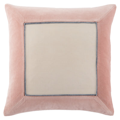 product image of hendrix border blush cream pillow by jaipur 1 588