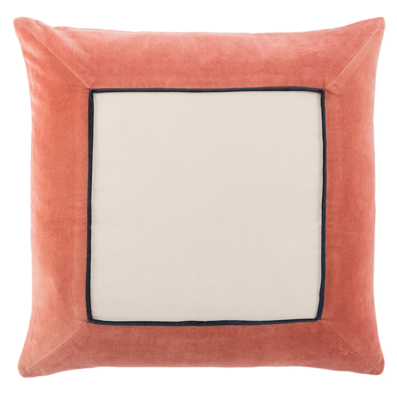 media image for hendrix border pink cream pillow by jaipur 1 232