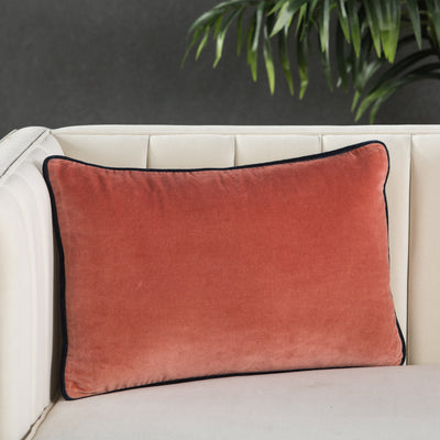 product image for lyla solid pink cream pillow by jaipur 5 59