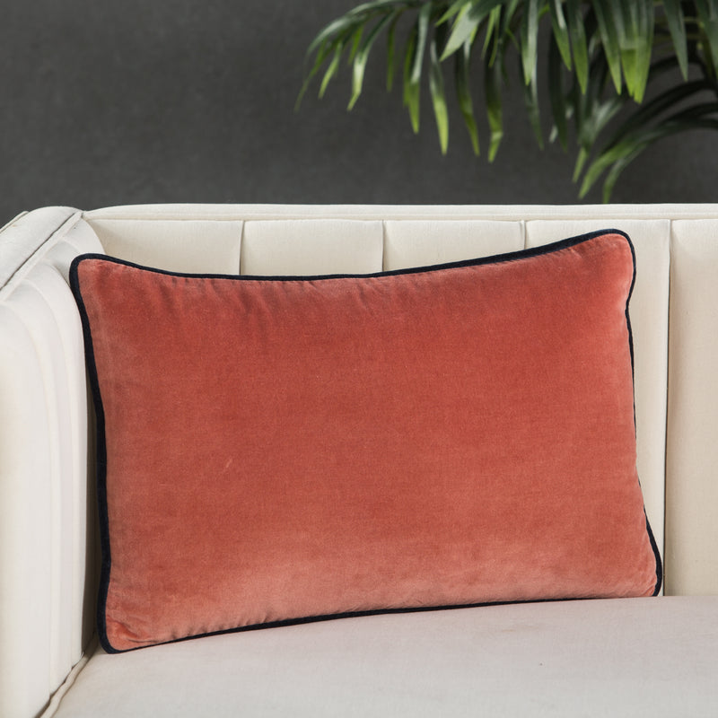 media image for lyla solid pink cream pillow by jaipur 5 284