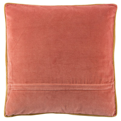product image for bryn solid pink gold pillow by jaipur 2 46