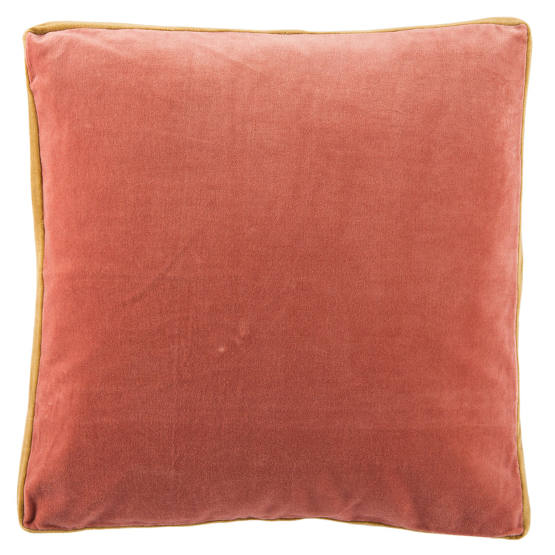 media image for bryn solid pink gold pillow by jaipur 1 20