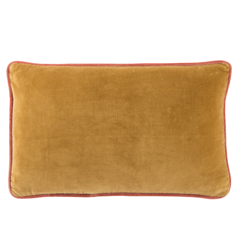 media image for lyla solid gold cream pillow by jaipur 1 298