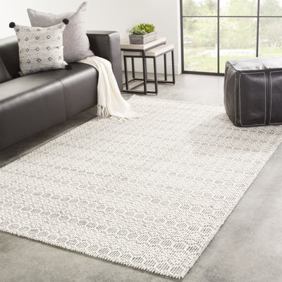 product image for calliope trellis rug in whisper white ghost gray design by jaipur 7 10
