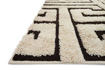 product image for Enchant Rug in Ivory & Dark Brown by Loloi 18