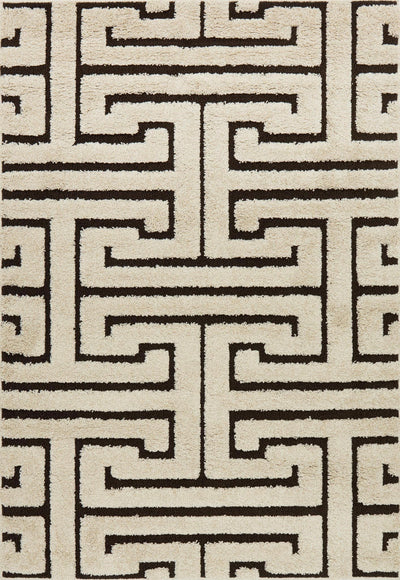 product image of Enchant Rug in Ivory & Dark Brown by Loloi 582