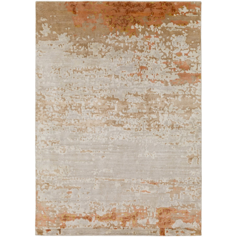 media image for Ephemeral EPH-1001 Hand Knotted Rug in Burnt Orange & Peach by Surya 298