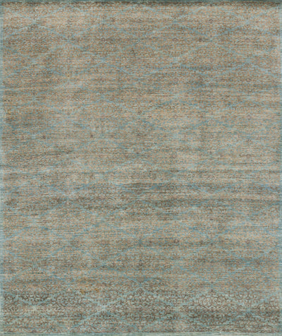 product image for Essex Hand Knotted Aqua/Sand Rug 1 65