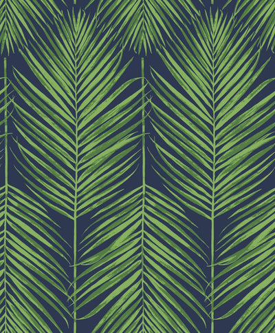product image of Marina Palm Wallpaper in Moss Green & Blue 572