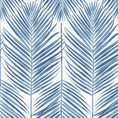 product image of sample marina palm wallpaper in coastal blue from etten gallerie for seabrook 1 517