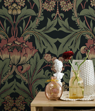 product image for Primrose Garden Wallpaper in Wrought Iron & Clay 97