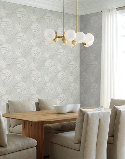 product image for Floating Lanterns Wallpaper in Light Grey 46